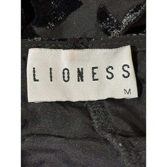 Lioness top, black velvet burnout, romantic, whimsigoth, statement, date night - Picture 7 of 7